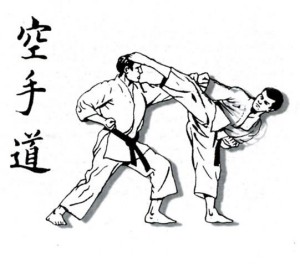 Karate kumite-Foto disegno